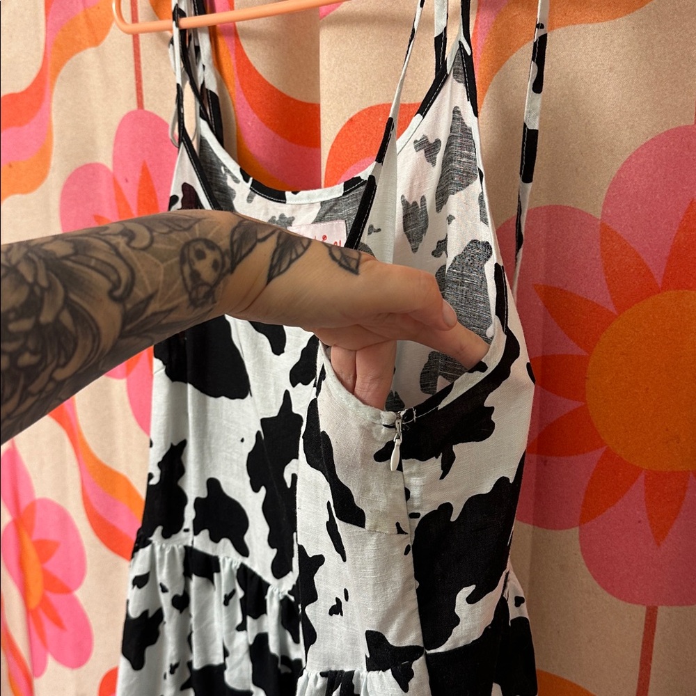 Tuesday of California cow print dress - Picture 4 of 5